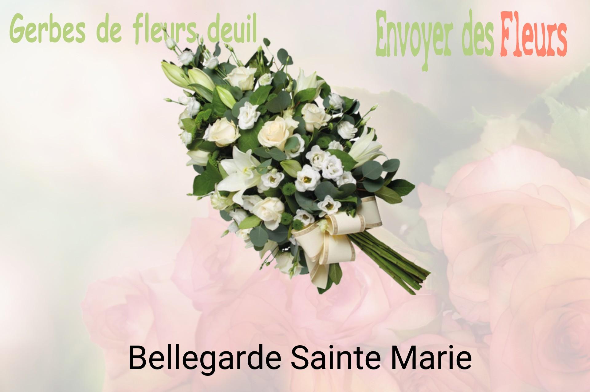 Gerbe de fleurs de deuil livrée à Bellegarde-Sainte-Marie